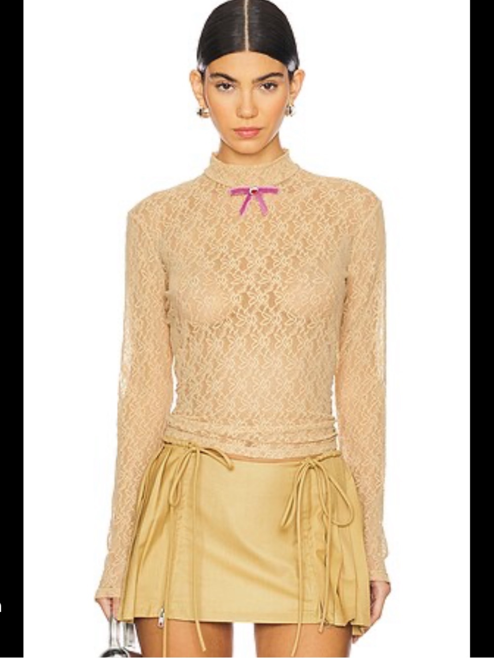 VIVETTA  -  Mock Turtleneck Top
